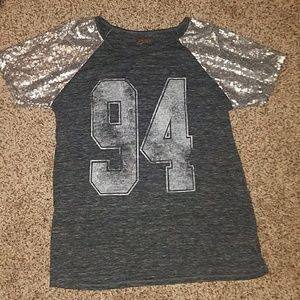 Gray #94 T-shirt